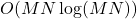 O(MN\log(MN))