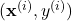 (\mathbf{x}^{(i)}, y^{(i)})