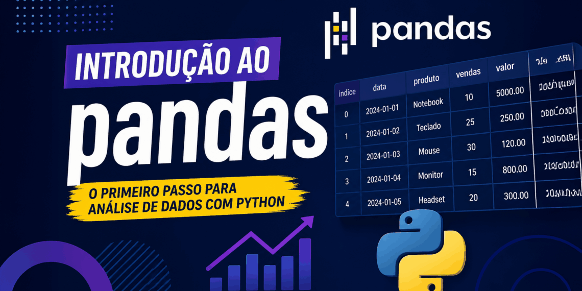 Introdução ao Pandas: capa do guia prático para análise de dados com Python