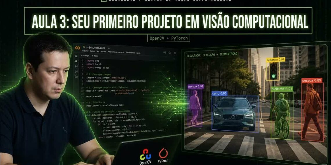Carlos Melo diante de um projeto de detecção e segmentação em uma cena urbana