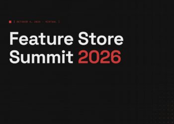 Arte oficial do Feature Store Summit 2026, com o nome do evento e a indicação de 6 de outubro de 2026 em formato virtual.